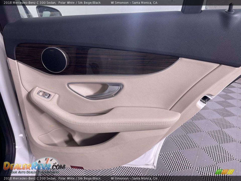 2018 Mercedes-Benz C 300 Sedan Polar White / Silk Beige/Black Photo #26