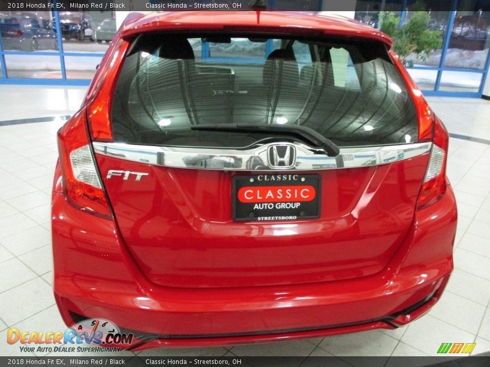 2018 Honda Fit EX Milano Red / Black Photo #8