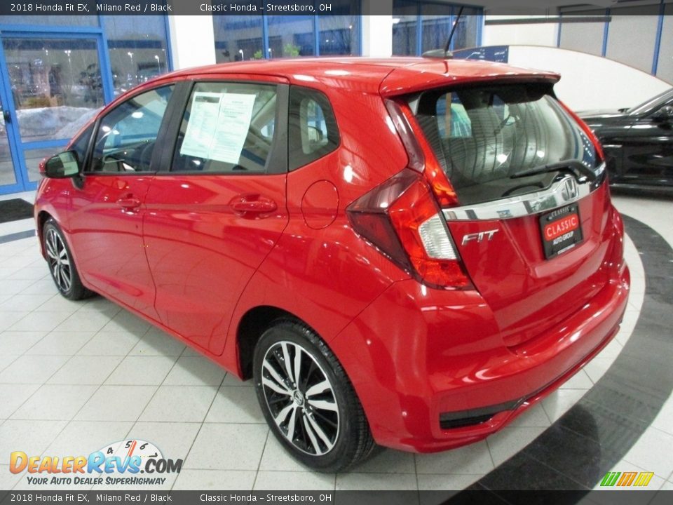 2018 Honda Fit EX Milano Red / Black Photo #9