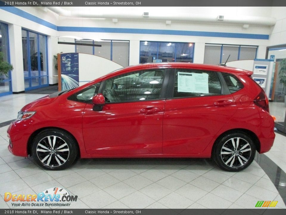 2018 Honda Fit EX Milano Red / Black Photo #10