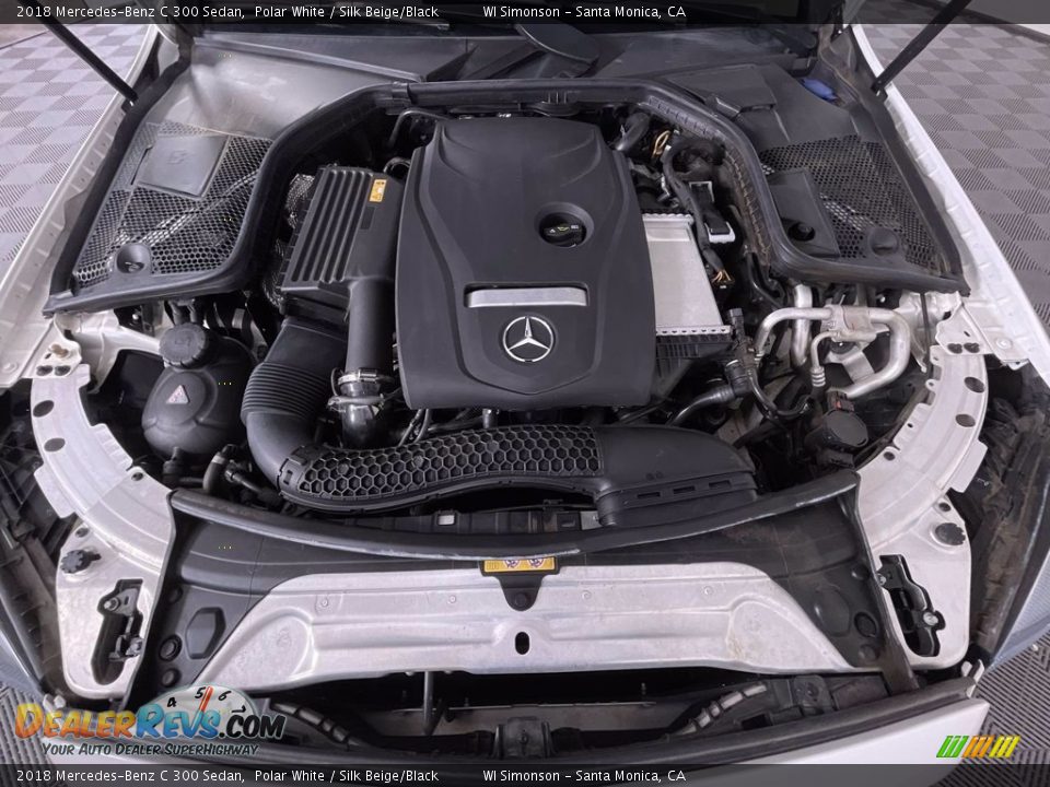2018 Mercedes-Benz C 300 Sedan Polar White / Silk Beige/Black Photo #29