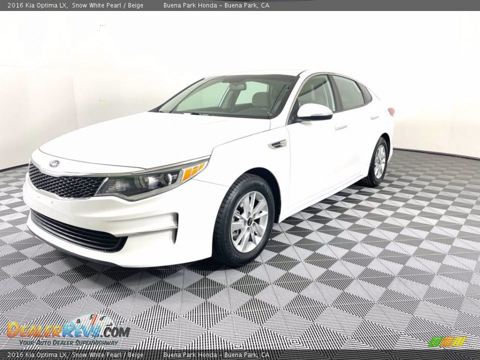 2016 Kia Optima LX Snow White Pearl / Beige Photo #3