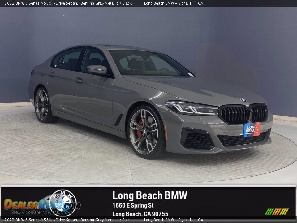 2022 BMW 5 Series M550i xDrive Sedan Bernina Gray Metallic / Black Photo #1