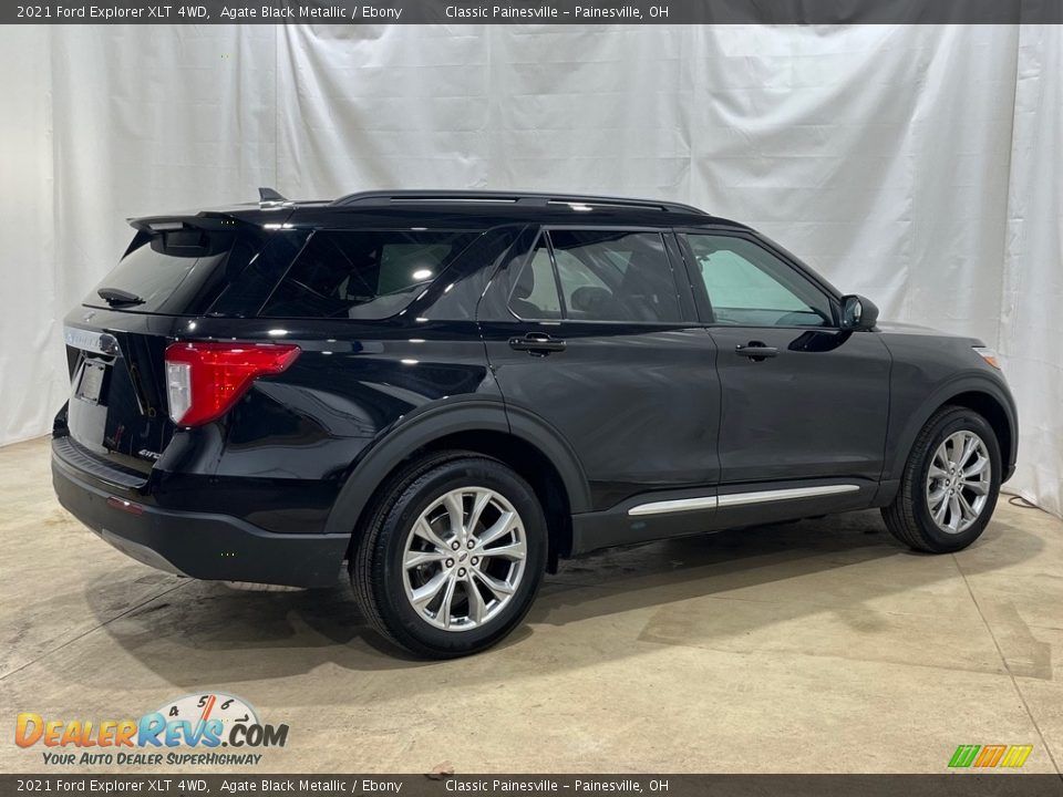 2021 Ford Explorer XLT 4WD Agate Black Metallic / Ebony Photo #2