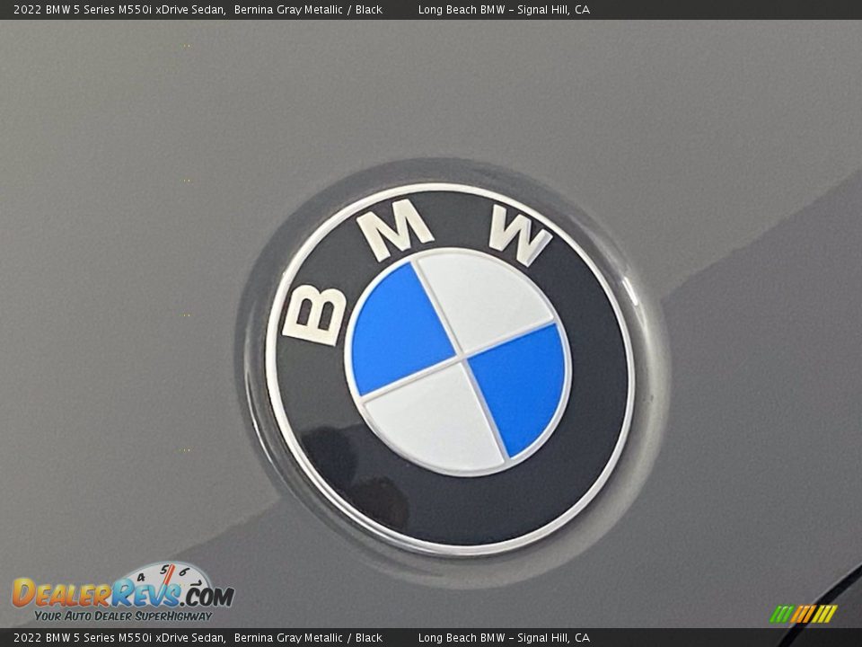 2022 BMW 5 Series M550i xDrive Sedan Bernina Gray Metallic / Black Photo #5