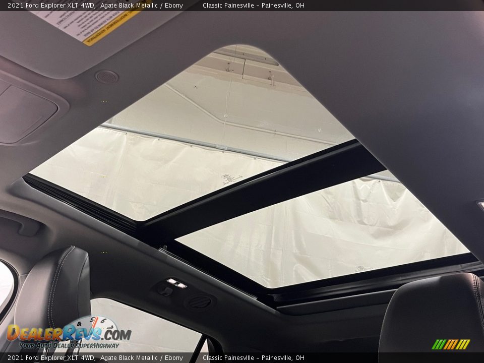 2021 Ford Explorer XLT 4WD Agate Black Metallic / Ebony Photo #7