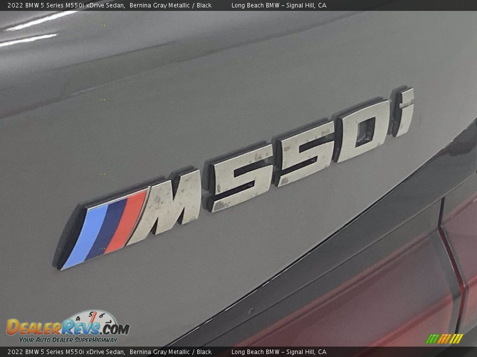 2022 BMW 5 Series M550i xDrive Sedan Bernina Gray Metallic / Black Photo #8