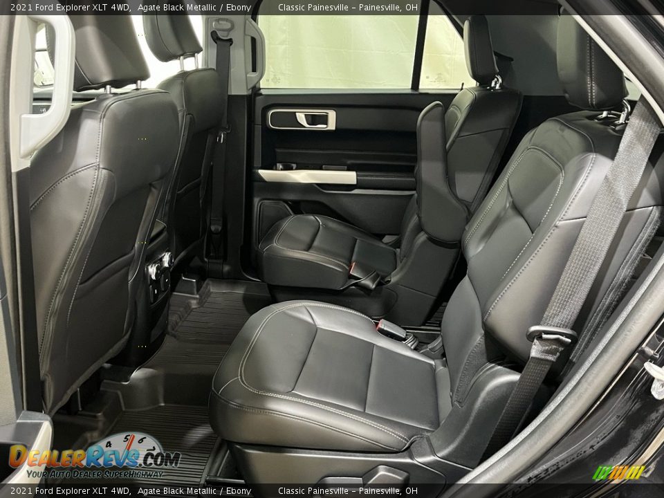 2021 Ford Explorer XLT 4WD Agate Black Metallic / Ebony Photo #9