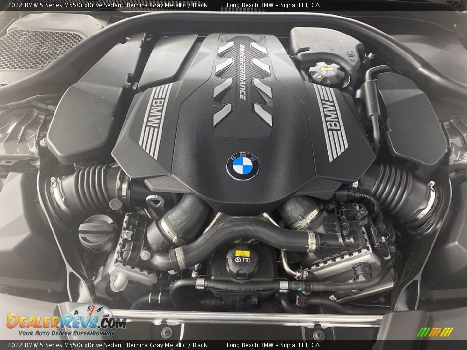 2022 BMW 5 Series M550i xDrive Sedan 4.4 Liter DI TwinPower Turbocharged DOHC 32-Valve VVT V8 Engine Photo #9