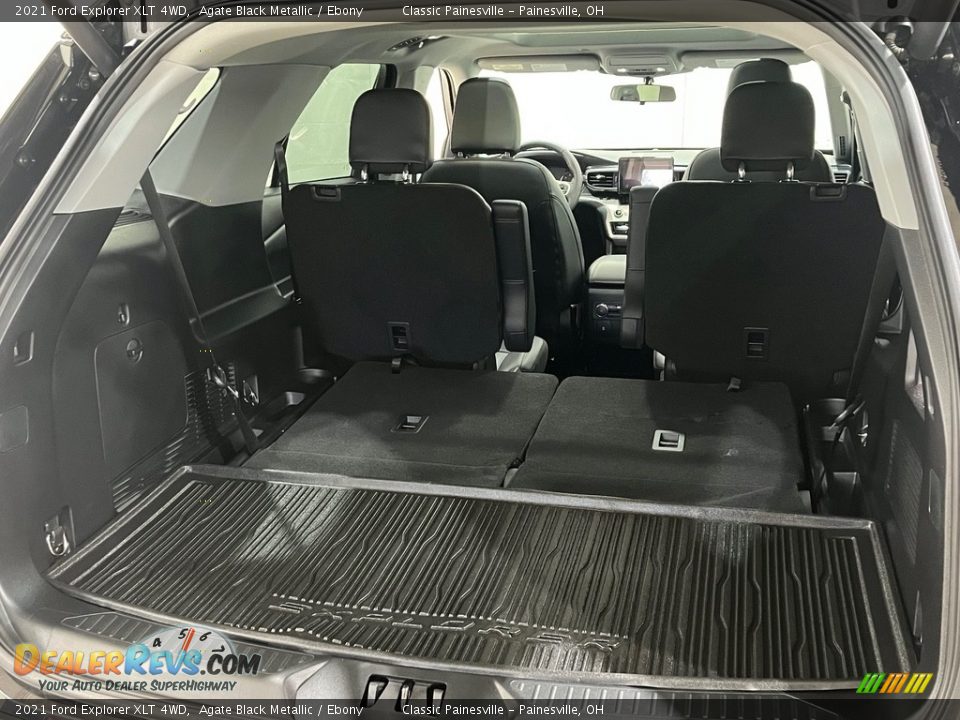 2021 Ford Explorer XLT 4WD Agate Black Metallic / Ebony Photo #11