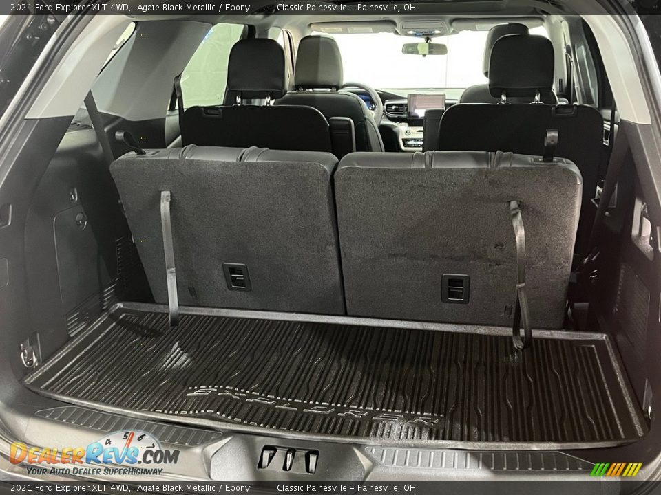 2021 Ford Explorer XLT 4WD Agate Black Metallic / Ebony Photo #12