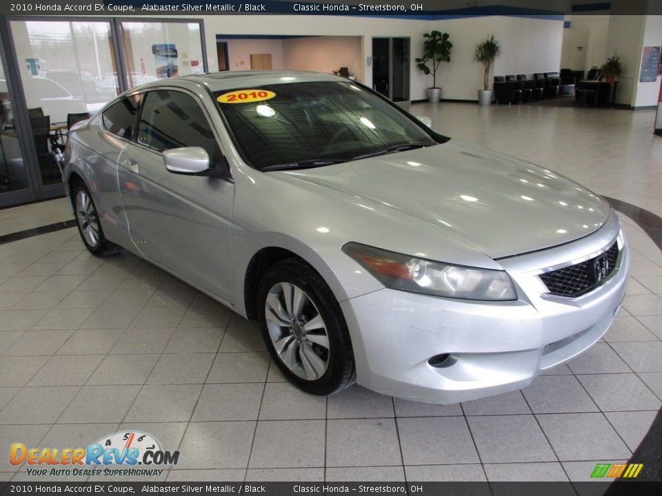 2010 Honda Accord EX Coupe Alabaster Silver Metallic / Black Photo #3