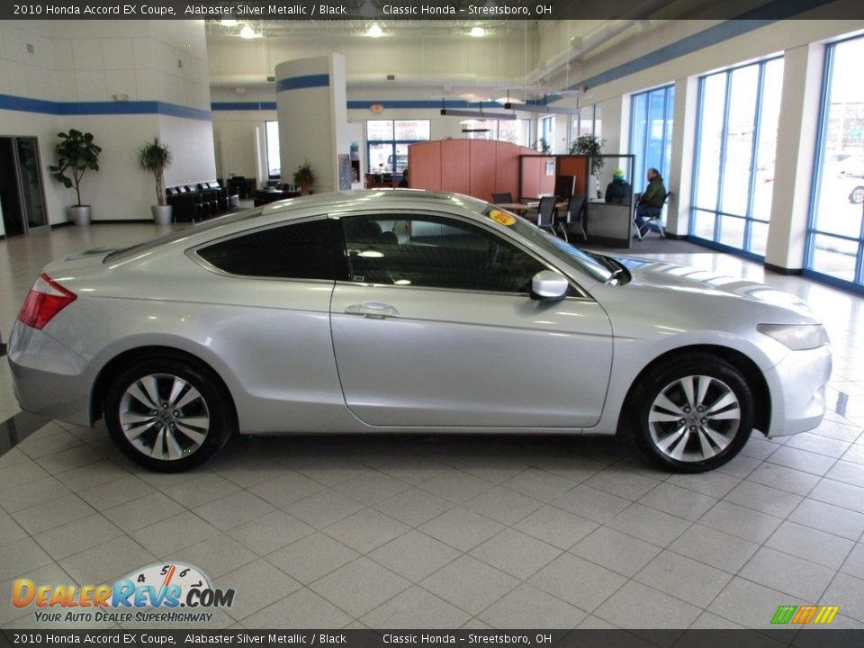 2010 Honda Accord EX Coupe Alabaster Silver Metallic / Black Photo #4