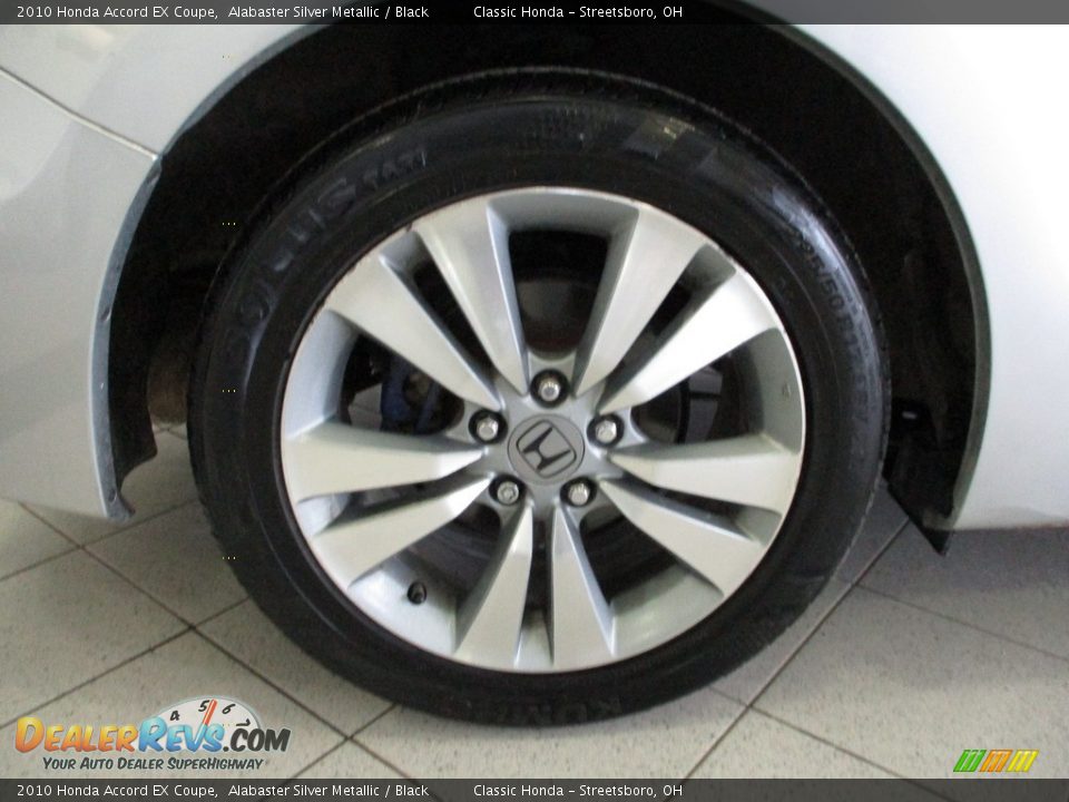 2010 Honda Accord EX Coupe Alabaster Silver Metallic / Black Photo #6