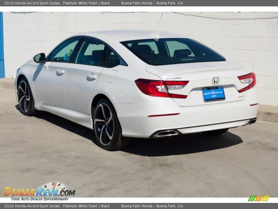 2019 Honda Accord Sport Sedan Platinum White Pearl / Black Photo #2