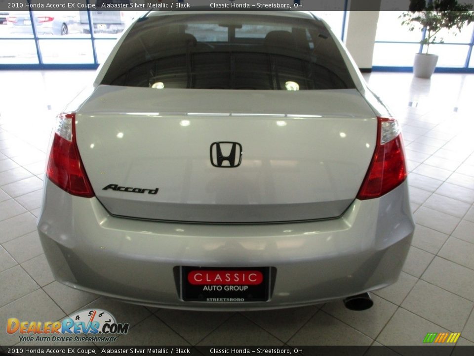 2010 Honda Accord EX Coupe Alabaster Silver Metallic / Black Photo #8