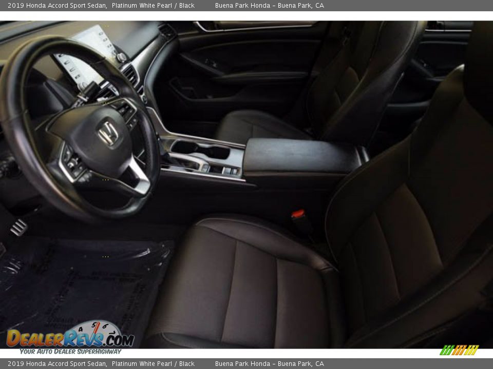 2019 Honda Accord Sport Sedan Platinum White Pearl / Black Photo #3