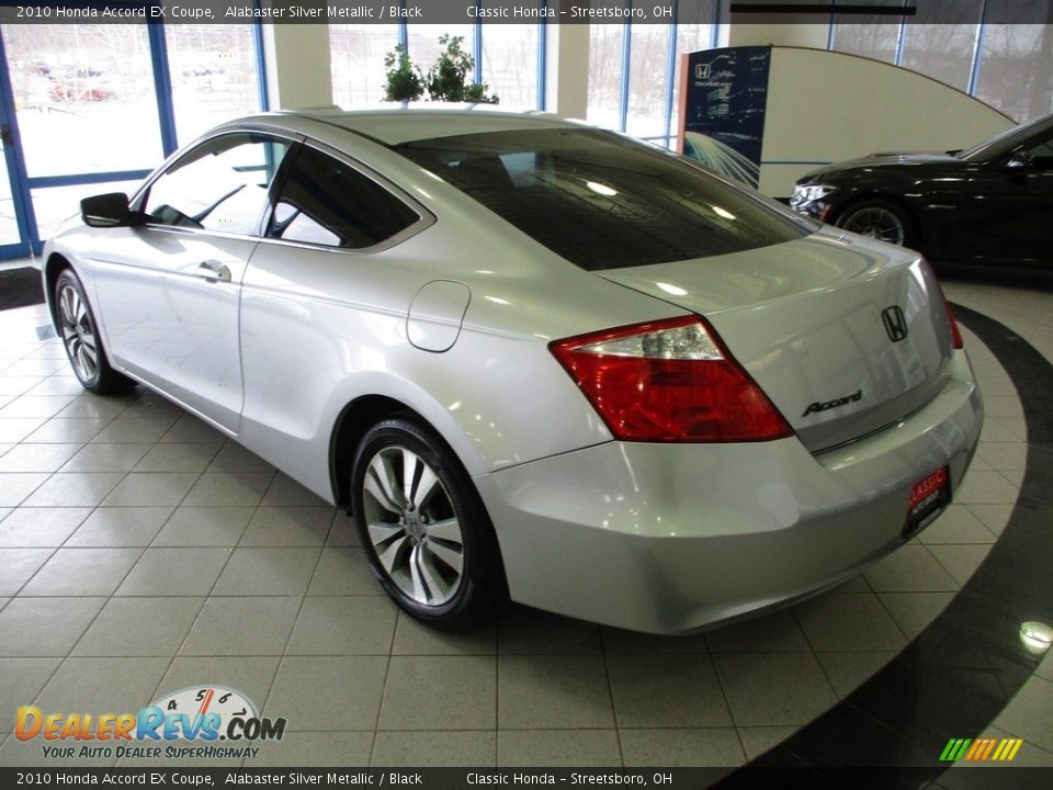 2010 Honda Accord EX Coupe Alabaster Silver Metallic / Black Photo #9