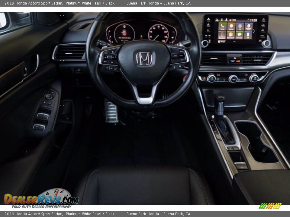 2019 Honda Accord Sport Sedan Platinum White Pearl / Black Photo #5