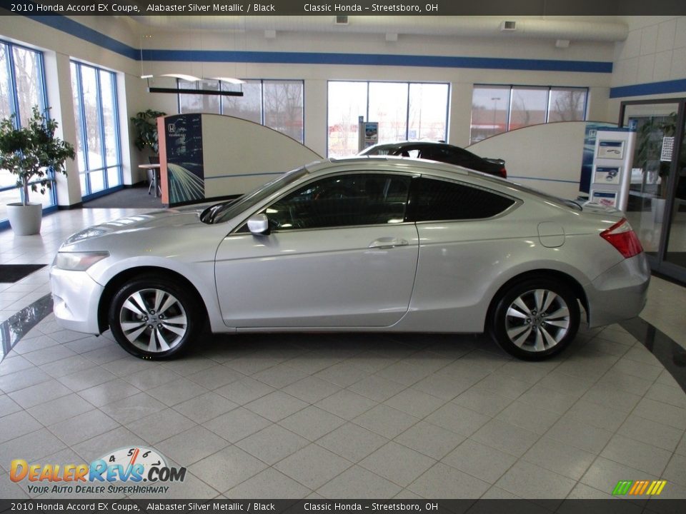 2010 Honda Accord EX Coupe Alabaster Silver Metallic / Black Photo #10