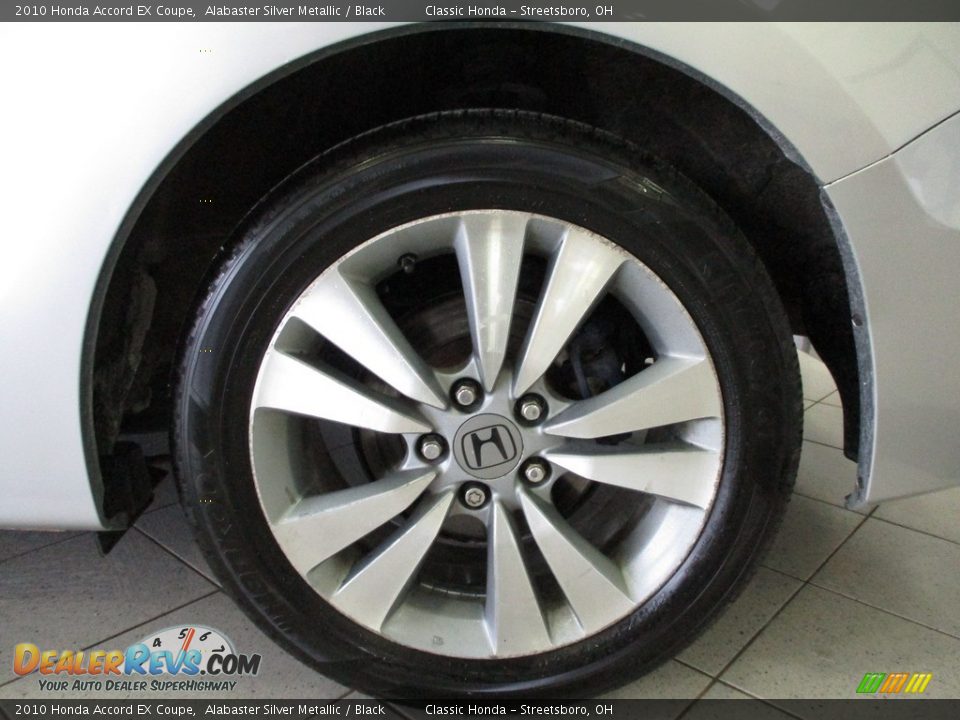 2010 Honda Accord EX Coupe Alabaster Silver Metallic / Black Photo #11