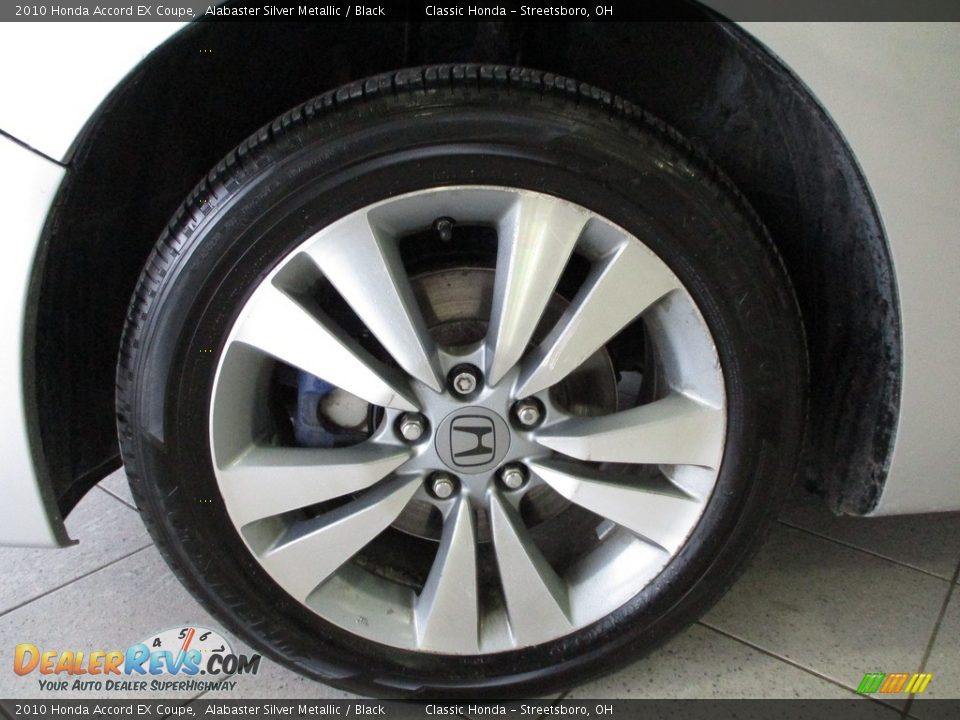 2010 Honda Accord EX Coupe Alabaster Silver Metallic / Black Photo #12