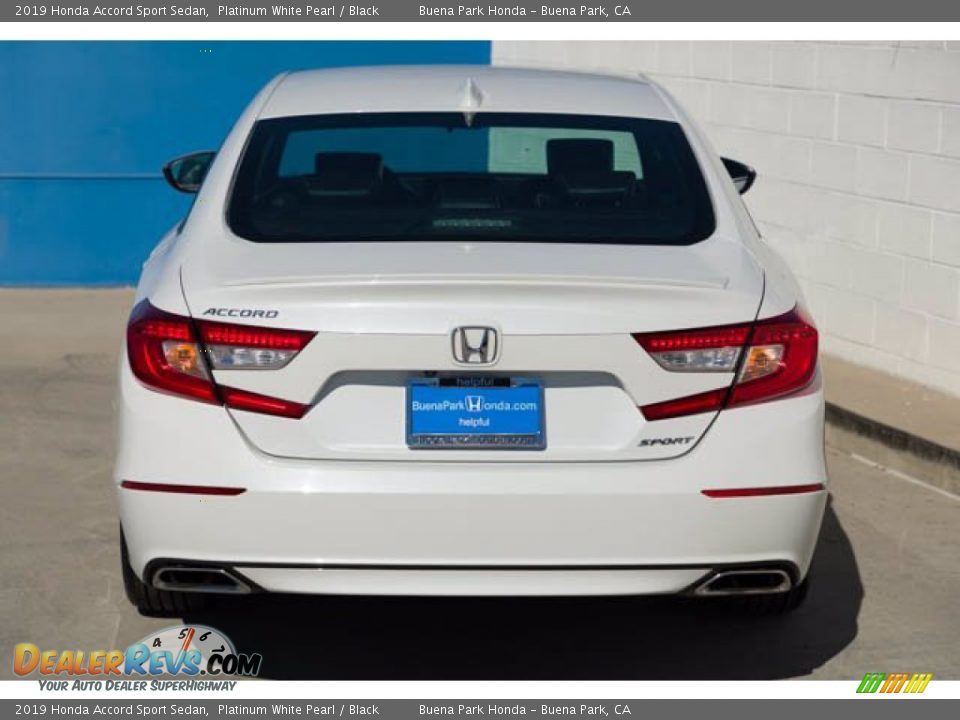2019 Honda Accord Sport Sedan Platinum White Pearl / Black Photo #9