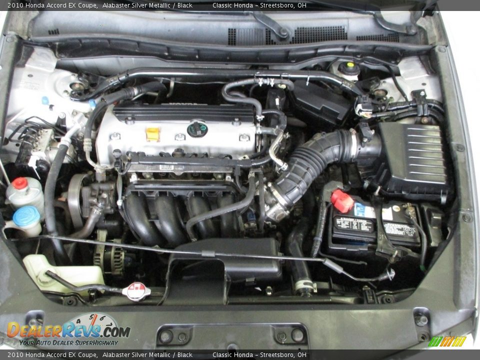 2010 Honda Accord EX Coupe Alabaster Silver Metallic / Black Photo #15