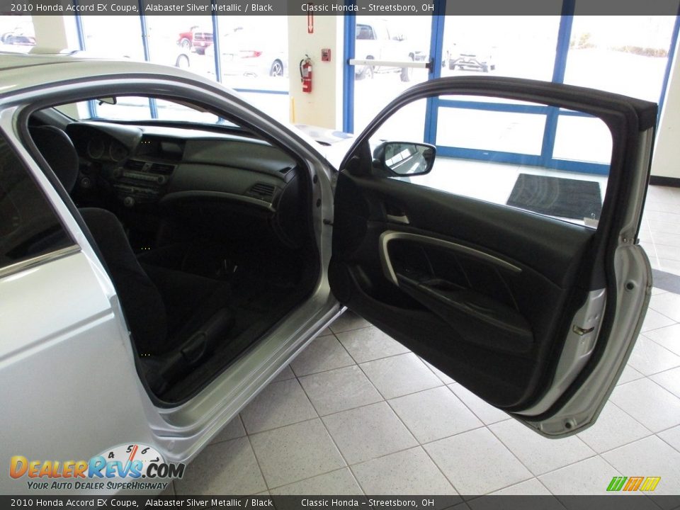 2010 Honda Accord EX Coupe Alabaster Silver Metallic / Black Photo #16