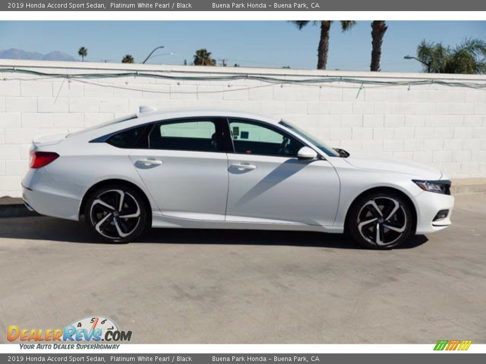 2019 Honda Accord Sport Sedan Platinum White Pearl / Black Photo #12