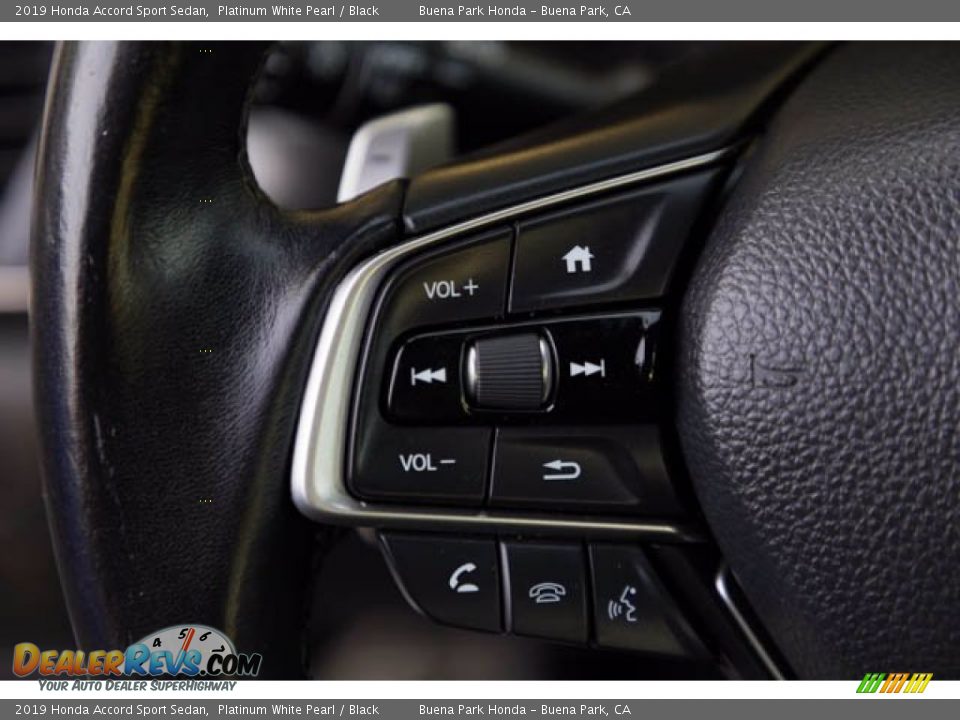 2019 Honda Accord Sport Sedan Platinum White Pearl / Black Photo #14