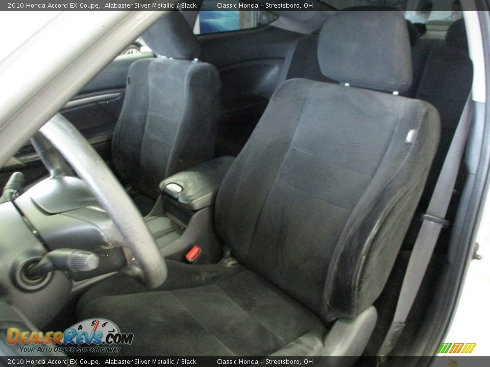 2010 Honda Accord EX Coupe Alabaster Silver Metallic / Black Photo #23