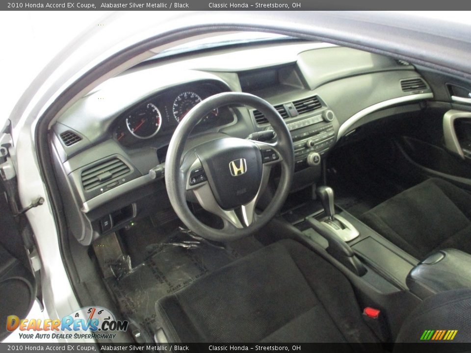 2010 Honda Accord EX Coupe Alabaster Silver Metallic / Black Photo #25