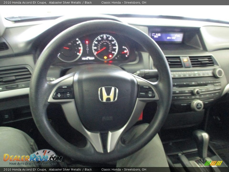2010 Honda Accord EX Coupe Alabaster Silver Metallic / Black Photo #27