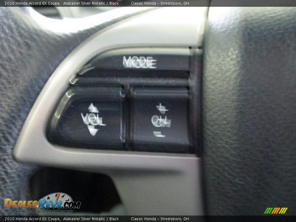 2010 Honda Accord EX Coupe Alabaster Silver Metallic / Black Photo #30