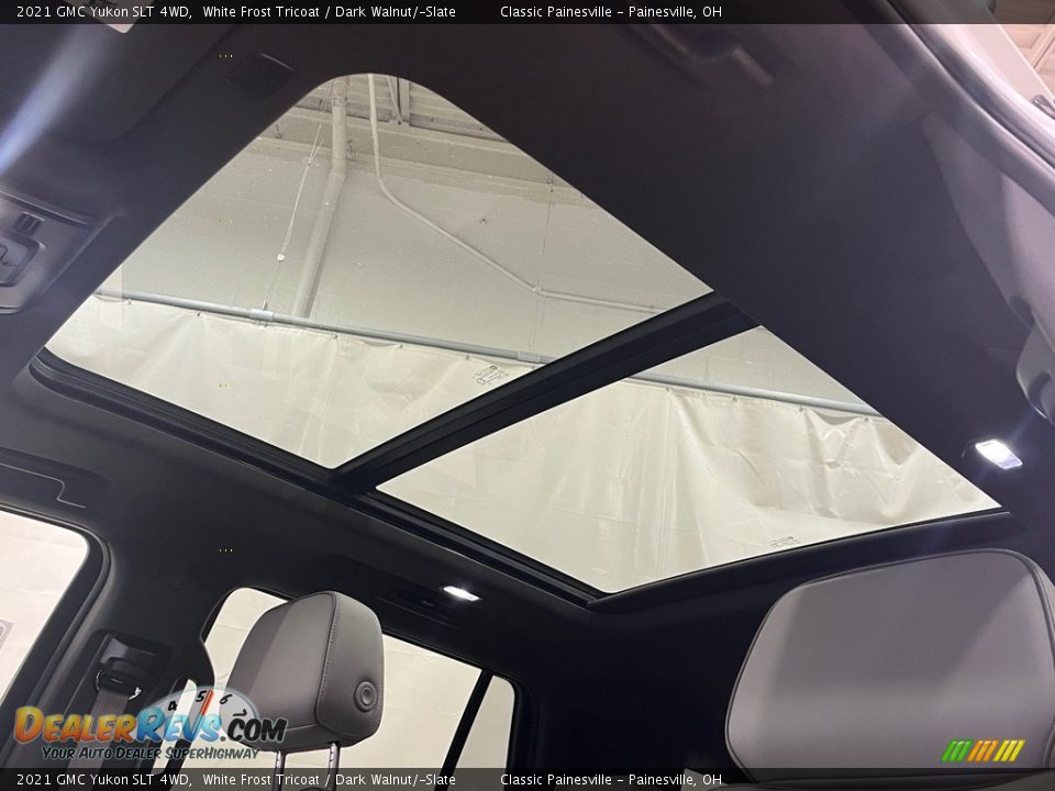 2021 GMC Yukon SLT 4WD White Frost Tricoat / Dark Walnut/­Slate Photo #6