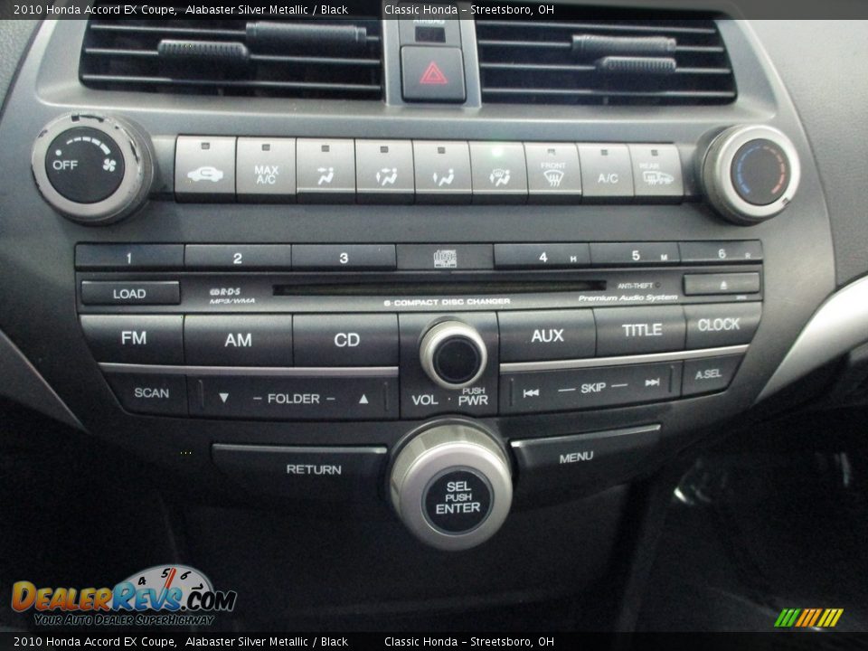 2010 Honda Accord EX Coupe Alabaster Silver Metallic / Black Photo #33