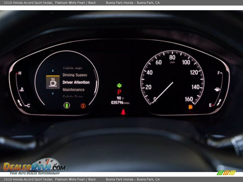 2019 Honda Accord Sport Sedan Platinum White Pearl / Black Photo #26