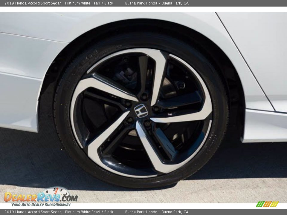 2019 Honda Accord Sport Sedan Platinum White Pearl / Black Photo #35