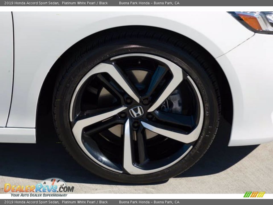 2019 Honda Accord Sport Sedan Platinum White Pearl / Black Photo #36