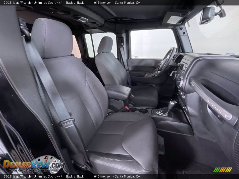 2018 Jeep Wrangler Unlimited Sport 4x4 Black / Black Photo #21