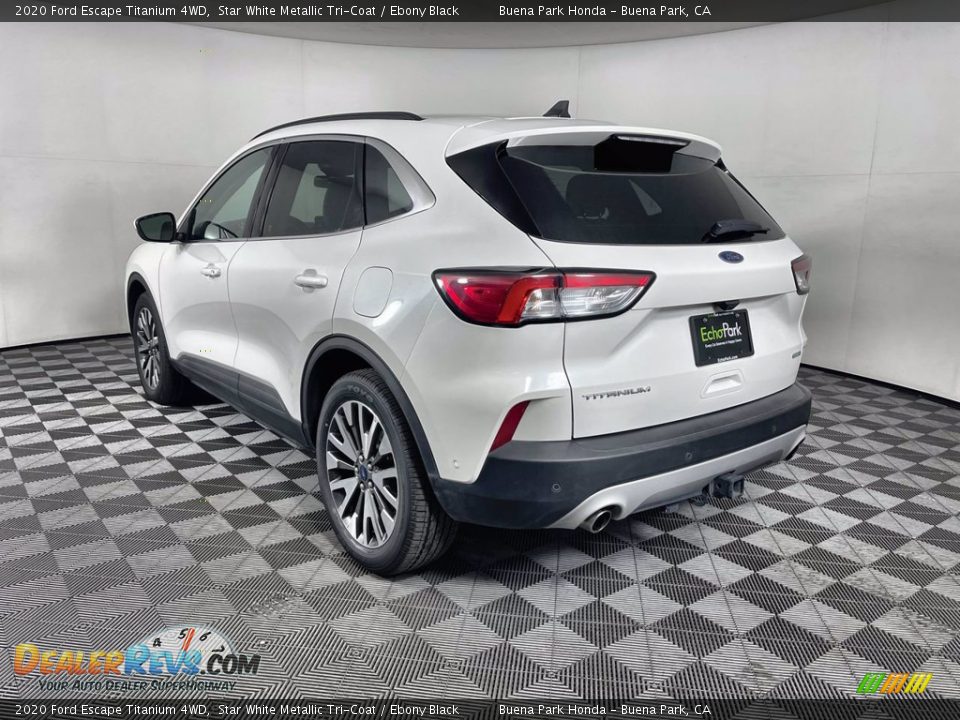 2020 Ford Escape Titanium 4WD Star White Metallic Tri-Coat / Ebony Black Photo #5