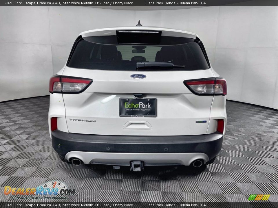 2020 Ford Escape Titanium 4WD Star White Metallic Tri-Coat / Ebony Black Photo #6