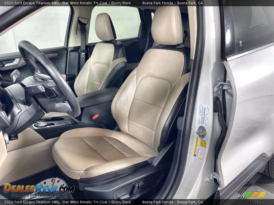 2020 Ford Escape Titanium 4WD Star White Metallic Tri-Coat / Ebony Black Photo #10
