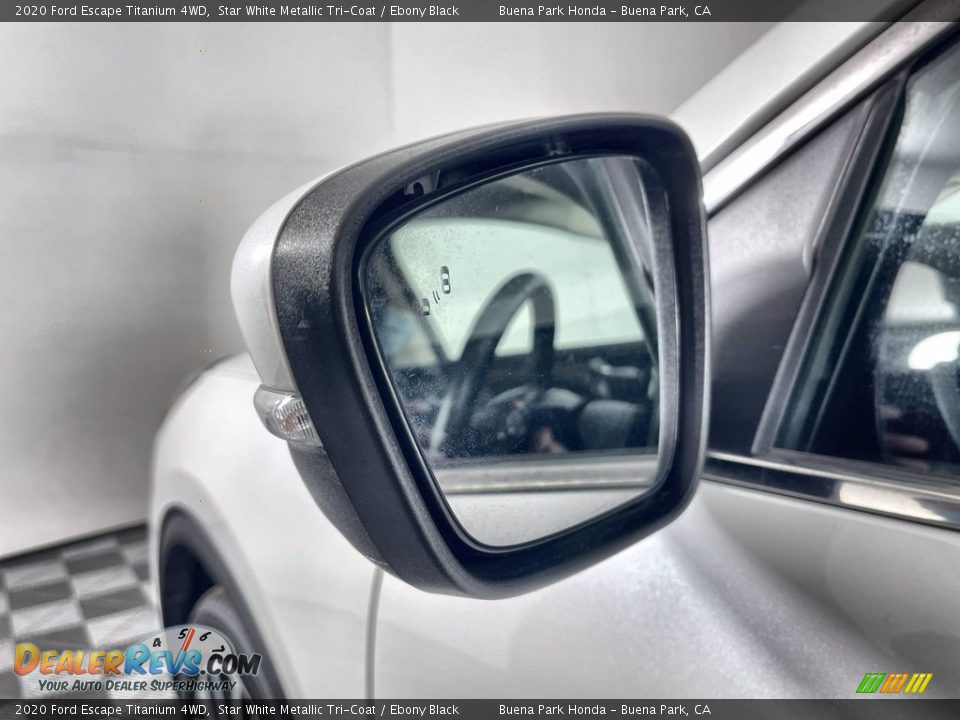 2020 Ford Escape Titanium 4WD Star White Metallic Tri-Coat / Ebony Black Photo #12