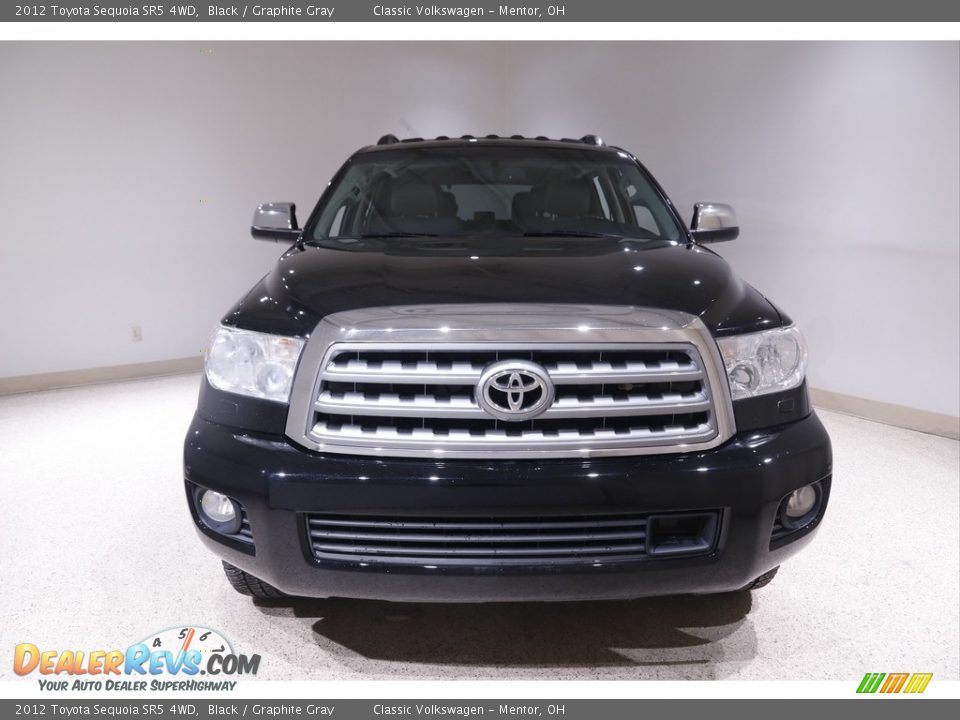 2012 Toyota Sequoia SR5 4WD Black / Graphite Gray Photo #2