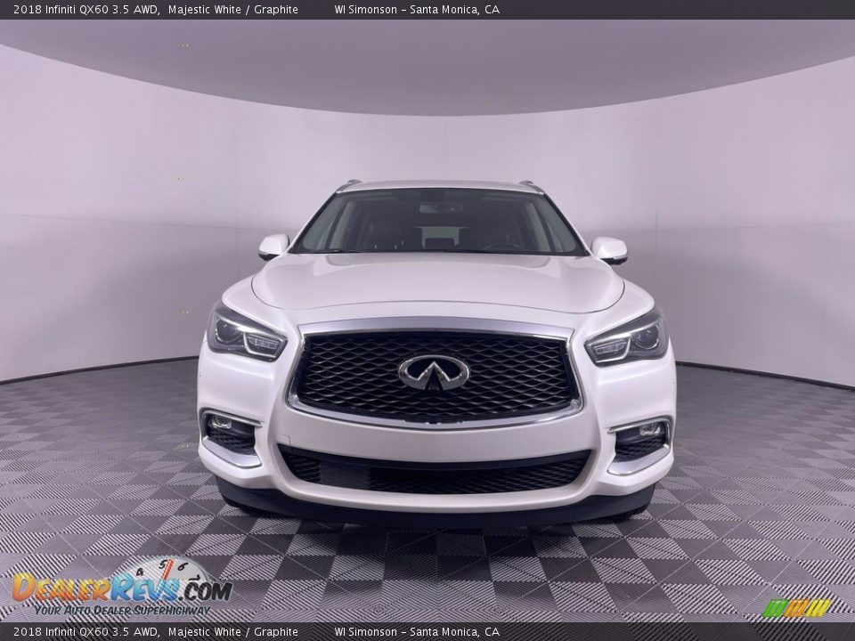 2018 Infiniti QX60 3.5 AWD Majestic White / Graphite Photo #2