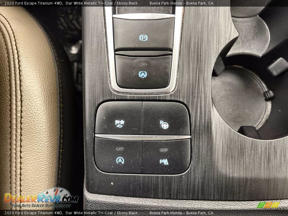 2020 Ford Escape Titanium 4WD Star White Metallic Tri-Coat / Ebony Black Photo #22