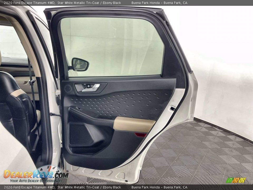 2020 Ford Escape Titanium 4WD Star White Metallic Tri-Coat / Ebony Black Photo #27