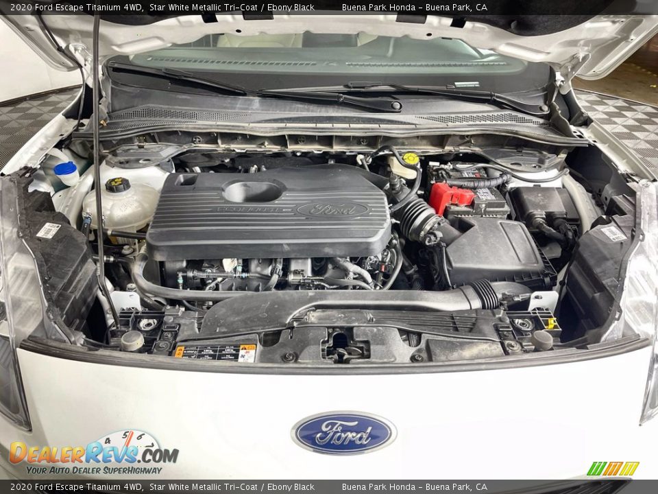 2020 Ford Escape Titanium 4WD Star White Metallic Tri-Coat / Ebony Black Photo #30